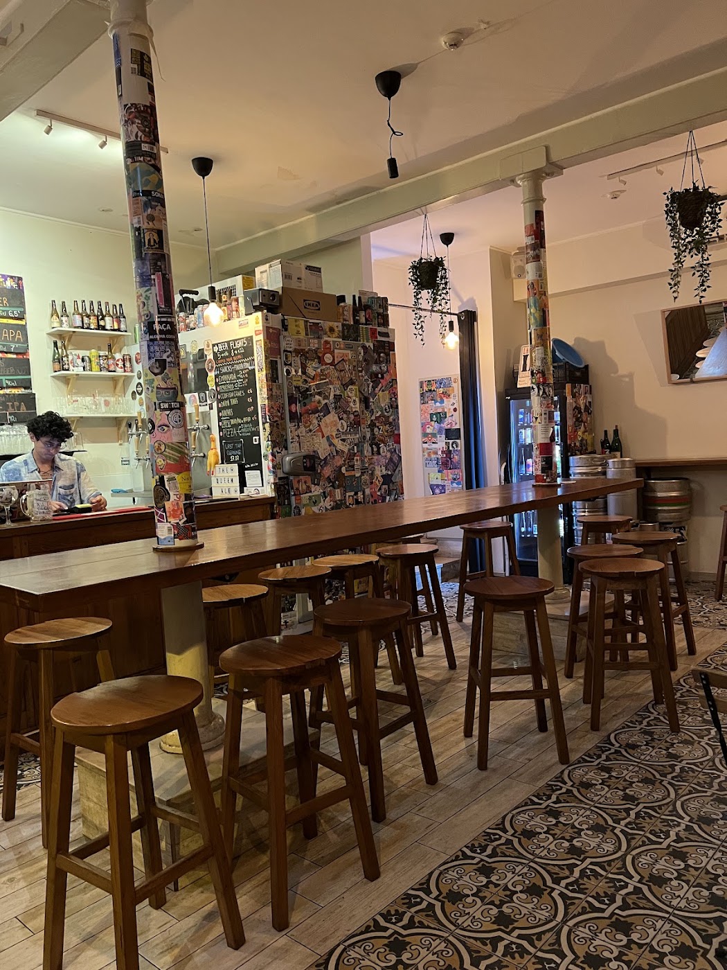 The Queen Ale inside the restaurant